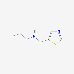 molecular formula C7H12N2S B15266697 Propyl(1,3-thiazol-5-ylmethyl)amine 