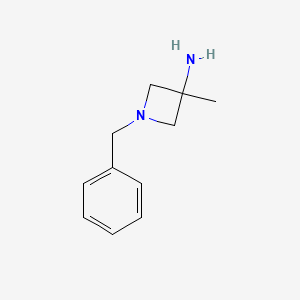 molecular formula C11H16N2 B1526674 1-Benzyl-3-methylazetidin-3-amine CAS No. 943437-96-5