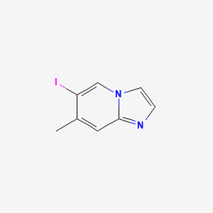 molecular formula C8H7IN2 B1526677 6-Iodo-7-methylimidazo[1,2-a]pyridine CAS No. 1036991-04-4
