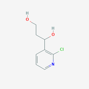 molecular formula C8H10ClNO2 B1526680 1-(2-Chloropyridin-3-yl)propane-1,3-diol CAS No. 911826-20-5