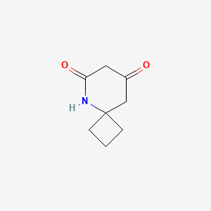 molecular formula C8H11NO2 B1526688 5-氮杂螺[3.5]壬烷-6,8-二酮 CAS No. 1105665-46-0