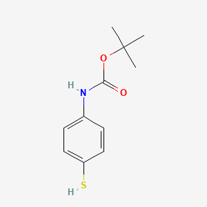 molecular formula C11H15NO2S B1526694 叔丁基N-(4-硫代苯基)氨基甲酸酯 CAS No. 852448-31-8