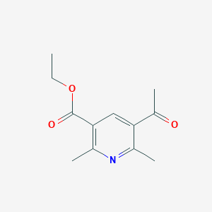molecular formula C12H15NO3 B1526695 Ethyl 5-acetyl-2,6-dimethylpyridine-3-carboxylate CAS No. 30428-66-1
