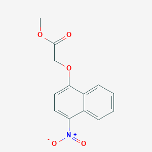molecular formula C13H11NO5 B1526696 2-[(4-硝基萘-1-基)氧基]乙酸甲酯 CAS No. 874133-46-7