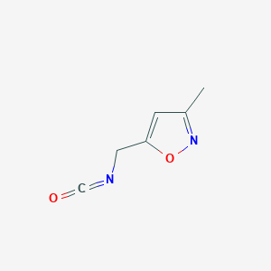 molecular formula C6H6N2O2 B1526698 5-(Isocyanatomethyl)-3-methyl-1,2-oxazole CAS No. 134517-52-5