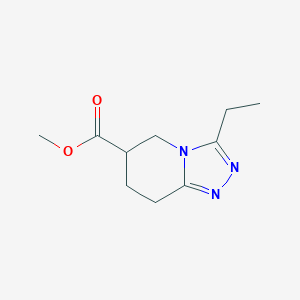 molecular formula C10H15N3O2 B15266989 Methyl 3-ethyl-5H,6H,7H,8H-[1,2,4]triazolo[4,3-a]pyridine-6-carboxylate 