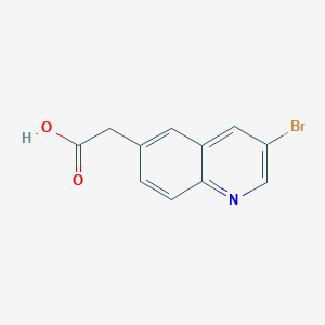 molecular formula C11H8BrNO2 B1526702 2-(3-Bromoquinolin-6-yl)acetic acid CAS No. 1022091-93-5
