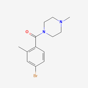 molecular formula C13H17BrN2O B1526707 1-(4-Bromo-2-methylbenzoyl)-4-methylpiperazine CAS No. 924642-59-1