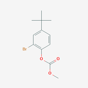 molecular formula C12H15BrO3 B1526711 2-Bromo-4-tert-butylphenyl methyl carbonate CAS No. 1233530-91-0