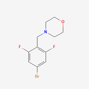 molecular formula C11H12BrF2NO B1526714 4-(4-Bromo-2,6-difluorobenzyl)morpholine CAS No. 1092563-36-4