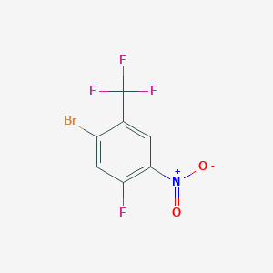 molecular formula C7H2BrF4NO2 B1526716 1-溴-5-氟-4-硝基-2-(三氟甲基)苯 CAS No. 932374-77-1