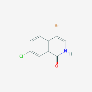 molecular formula C9H5BrClNO B1526717 4-Bromo-7-chloroisoquinolin-1(2H)-one CAS No. 1028252-13-2