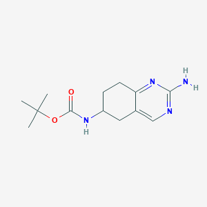 molecular formula C13H20N4O2 B1526719 (2-氨基-5,6,7,8-四氢喹唑啉-6-基)-碳酸叔丁酯 CAS No. 1073633-86-9