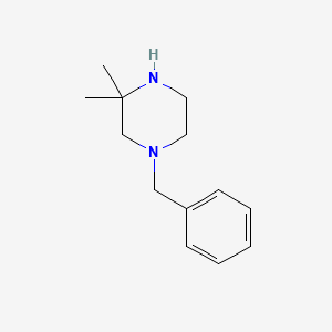 molecular formula C13H20N2 B1526721 1-Benzyl-3,3-dimethylpiperazine CAS No. 674791-95-8