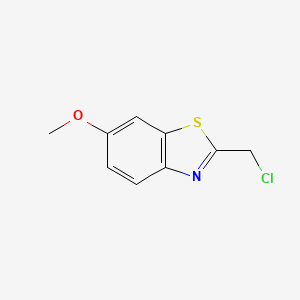 molecular formula C9H8ClNOS B1526725 2-(Chloromethyl)-6-methoxy-1,3-benzothiazole CAS No. 1056639-87-2