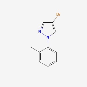 molecular formula C10H9BrN2 B1526731 4-溴-1-(2-甲苯基)吡唑 CAS No. 1337607-03-0