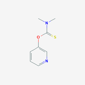 molecular formula C8H10N2OS B1526735 N,N-dimethyl-1-(pyridin-3-yloxy)methanethioamide CAS No. 13522-56-0
