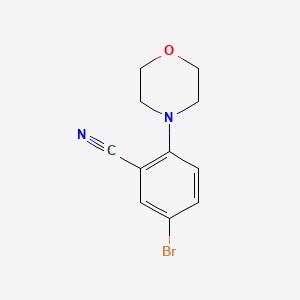 molecular formula C11H11BrN2O B1526736 5-Bromo-2-(morpholino)benzonitrile CAS No. 1105665-08-4