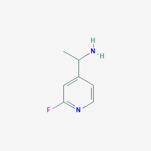 molecular formula C7H9FN2 B1526739 4-Pyridinemethanamine, 2-fluoro-alpha-methyl- CAS No. 1149588-24-8