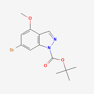 molecular formula C13H15BrN2O3 B1526740 Tert-butyl 6-bromo-4-methoxy-1h-indazole-1-carboxylate CAS No. 1169789-29-0
