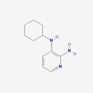 molecular formula C11H17N3 B1526741 3-N-环己基吡啶-2,3-二胺 CAS No. 1286273-78-6