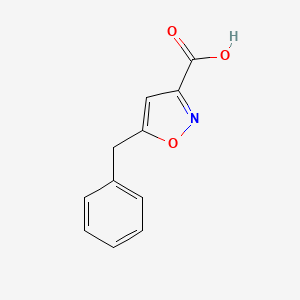 molecular formula C11H9NO3 B1526742 5-Benzylisoxazole-3-carboxylic acid CAS No. 1621018-32-3