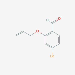 molecular formula C10H9BrO2 B1526743 4-Bromo-2-prop-2-enoxybenzaldehyde CAS No. 852204-14-9