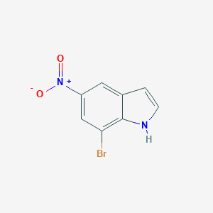 molecular formula C8H5BrN2O2 B152676 7-溴-5-硝基-1H-吲哚 CAS No. 87240-07-1