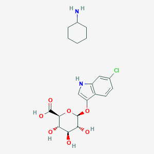 molecular formula C20H27ClN2O7 B152677 6-氯-3-吲哚基-β-D-葡萄糖醛酸环己铵盐 CAS No. 138182-20-4