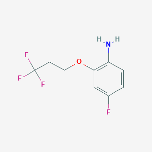 B1526773 4-Fluoro-2-(3,3,3-trifluoropropoxy)aniline CAS No. 1344371-80-7