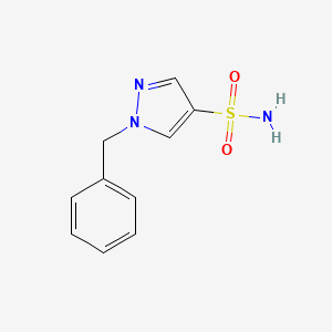 molecular formula C10H11N3O2S B1526788 1-苄基-1H-吡唑-4-磺酰胺 CAS No. 1248821-86-4
