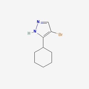 B1526789 4-bromo-5-cyclohexyl-1H-pyrazole CAS No. 417700-59-5