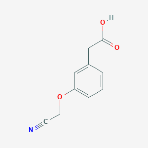 B1526793 2-[3-(Cyanomethoxy)phenyl]acetic acid CAS No. 1248672-51-6