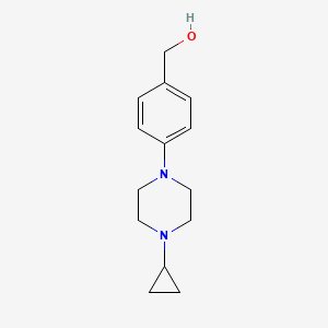 B1526799 [4-(4-Cyclopropylpiperazin-1-yl)phenyl]methanol CAS No. 1303477-83-9
