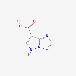 molecular formula C6H5N3O2 B152680 1H-咪唑并[1,2-B]吡唑-7-羧酸 CAS No. 135830-13-6