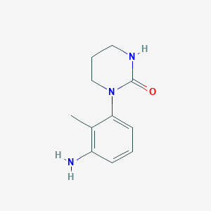 molecular formula C11H15N3O B1526804 1-(3-氨基-2-甲基苯基)四氢嘧啶-2(1H)-酮 CAS No. 1249787-17-4