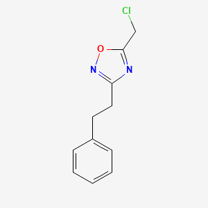 B1526805 5-(Chloromethyl)-3-(2-phenylethyl)-1,2,4-oxadiazole CAS No. 1247725-97-8