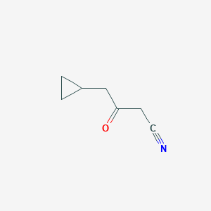 molecular formula C7H9NO B1526811 4-环丙基-3-氧代丁腈 CAS No. 660448-91-9