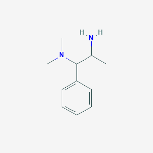 molecular formula C11H18N2 B1526817 (2-Amino-1-phenylpropyl)dimethylamine CAS No. 104177-54-0