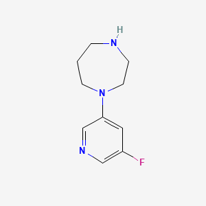 molecular formula C10H14FN3 B1526820 1-(5-Fluoropyridin-3-yl)-1,4-diazepane CAS No. 868623-98-7