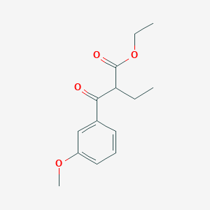 molecular formula C14H18O4 B1526821 Ethyl 2-(3-methoxybenzoyl)butanoate CAS No. 1281557-09-2