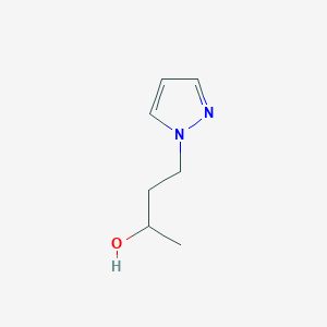 molecular formula C7H12N2O B1526842 4-(1H-吡唑-1-基)丁烷-2-醇 CAS No. 1250425-31-0