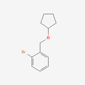 molecular formula C12H15BrO B1526861 2-Bromobenzyl cyclopentyl ether CAS No. 1247592-54-6