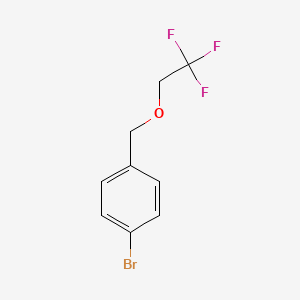 molecular formula C9H8BrF3O B1526862 1-Bromo-4-((2,2,2-trifluoroethoxy)methyl)benzene CAS No. 175588-83-7