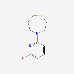 molecular formula C10H13FN2S B1526863 4-(6-Fluoropyridin-2-yl)-1,4-thiazepane CAS No. 1248966-51-9