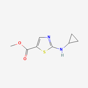 molecular formula C8H10N2O2S B1526886 Methyl 2-(cyclopropylamino)-1,3-thiazole-5-carboxylate CAS No. 1354957-74-6