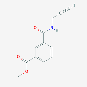 molecular formula C12H11NO3 B15268909 Methyl 3-[(prop-2-yn-1-yl)carbamoyl]benzoate 