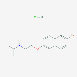 {2-[(6-Bromonaphthalen-2-yl)oxy]ethyl}(propan-2-yl)amine hydrochloride