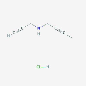 molecular formula C7H10ClN B1526894 (But-2-yn-1-yl)(prop-2-yn-1-yl)amine hydrochloride CAS No. 53146-09-1