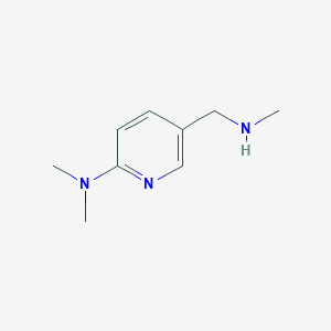 molecular formula C9H15N3 B1526901 N,N-dimethyl-5-[(methylamino)methyl]pyridin-2-amine CAS No. 179873-46-2